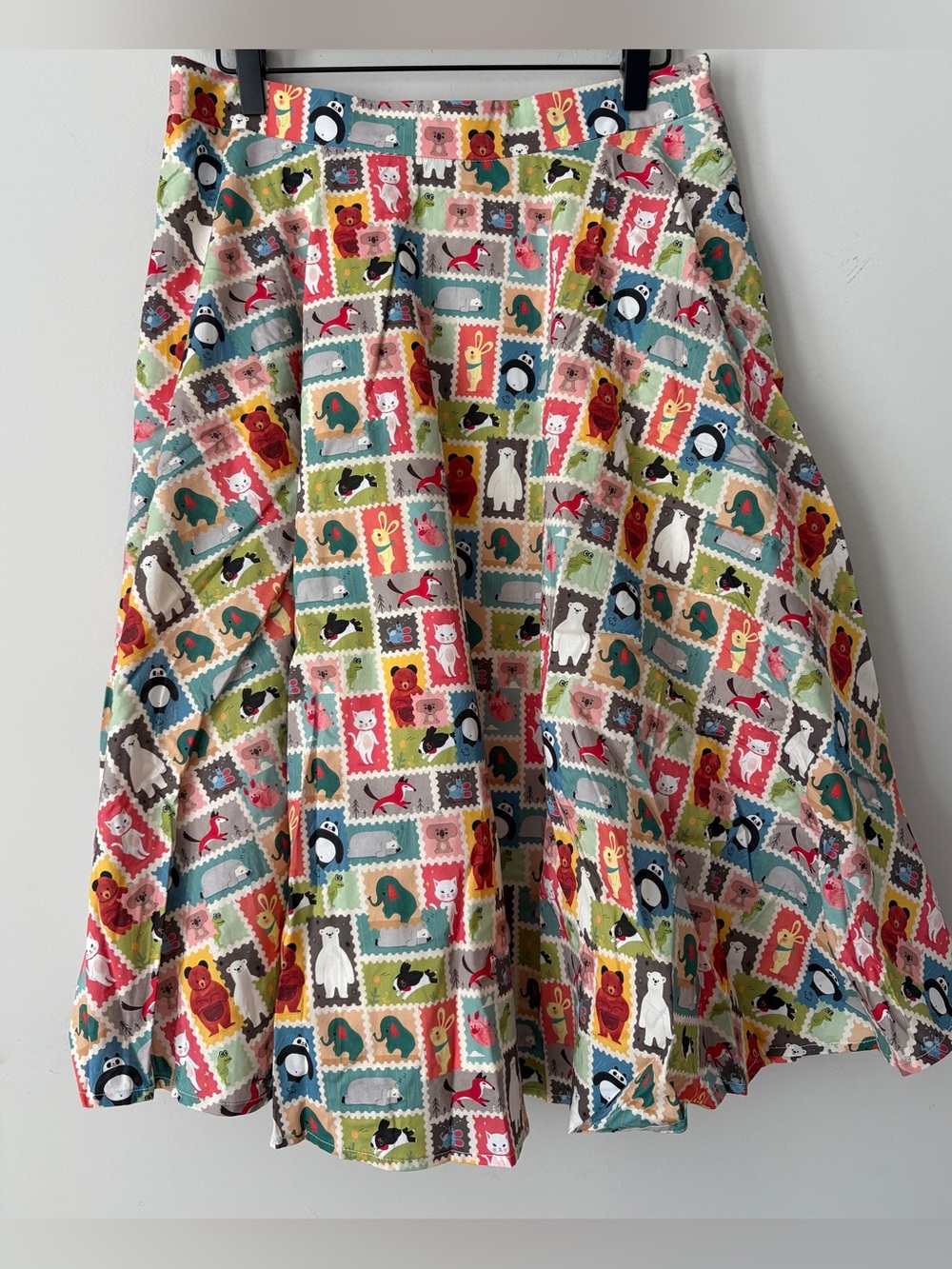 Tulip B Postage Stamp Midi Skirt - L